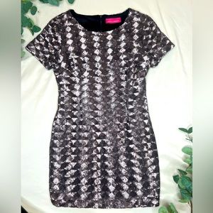 Gunmetal Sequin Dress